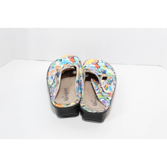 Alegria Donna Hippie Chic Psychedelic Slides Floral Slip On Clogs Shoe 36 H14430 - Picture 4 of 12